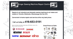 Desktop Screenshot of allsewingmachinerepairs.com