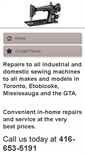 Mobile Screenshot of allsewingmachinerepairs.com