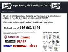 Tablet Screenshot of allsewingmachinerepairs.com